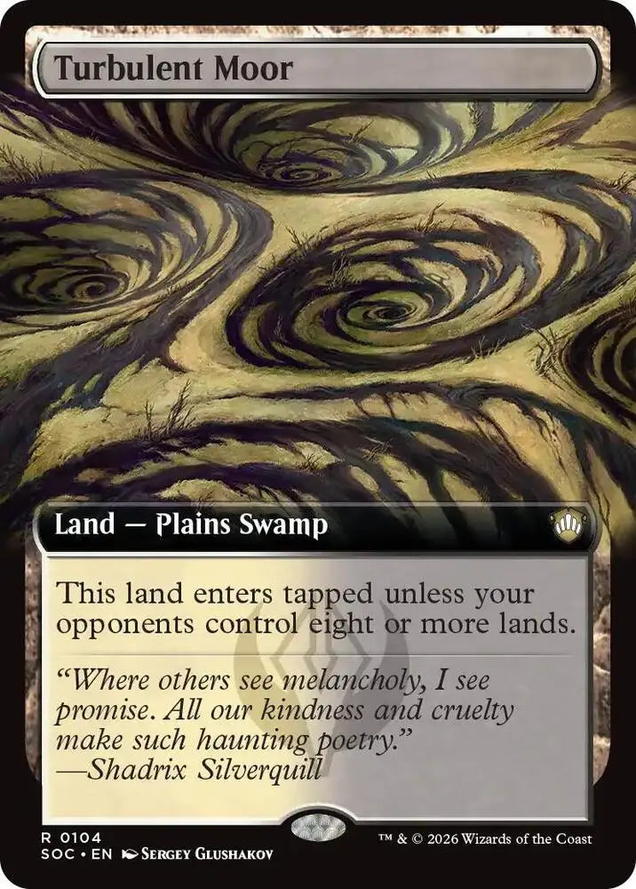 Turbulent Moor (Extended Art) (104) [Secrets of Strixhaven Commander]