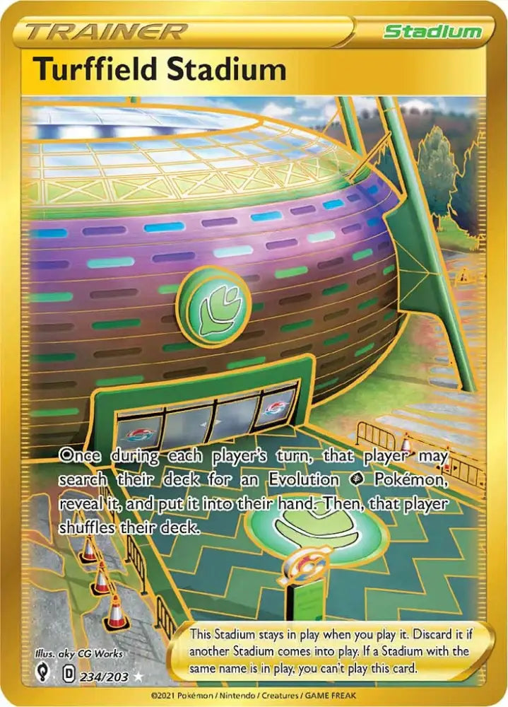 Turffield Stadium (234/203) [Sword & Shield: Evolving Skies] - Pokemon Single