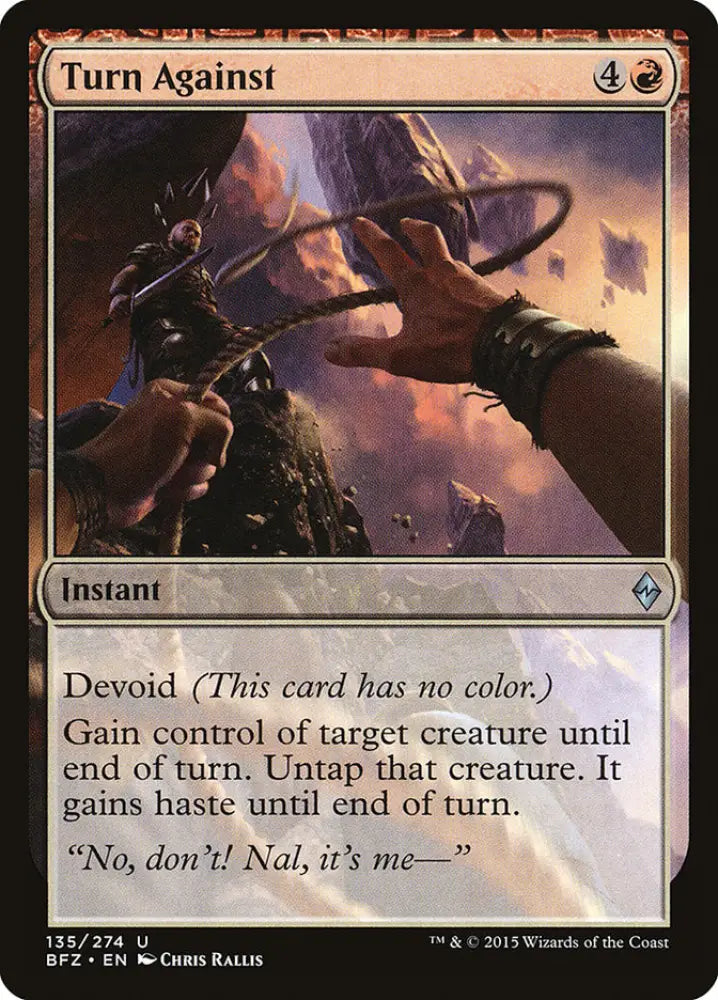 Turn Against [Battle for Zendikar] - MTG Single