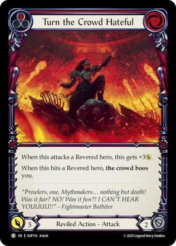 Turn the Crowd Hateful (Red) (SUP114) [Super Slam]