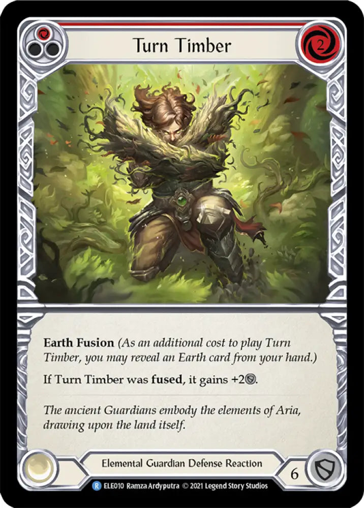 Turn Timber (Red) [Tales of Aria 1st Edition] 1st Edition Normal - Flesh And Blood Single