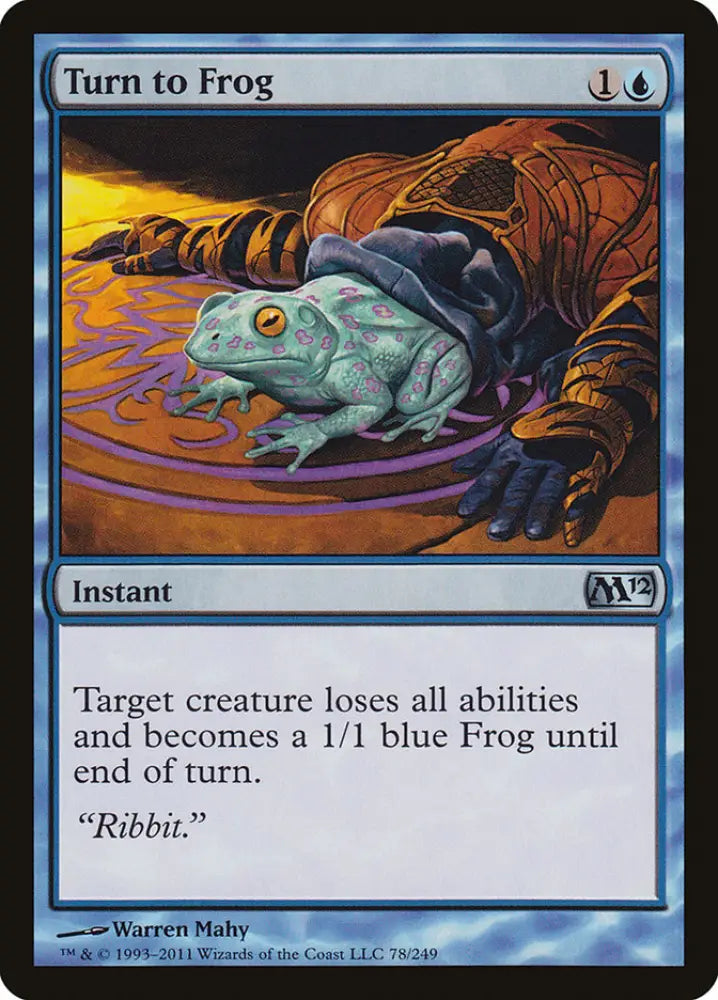 Turn to Frog [Magic 2012] - MTG Single