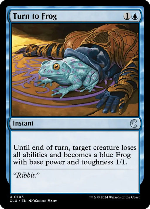 Turn to Frog [Ravnica: Clue Edition] - MTG Single