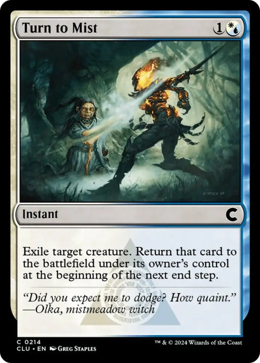 Turn to Mist [Ravnica: Clue Edition] - MTG Single