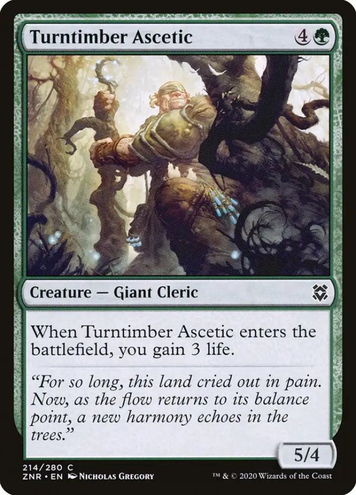 Turntimber Ascetic [Zendikar Rising] - MTG Single