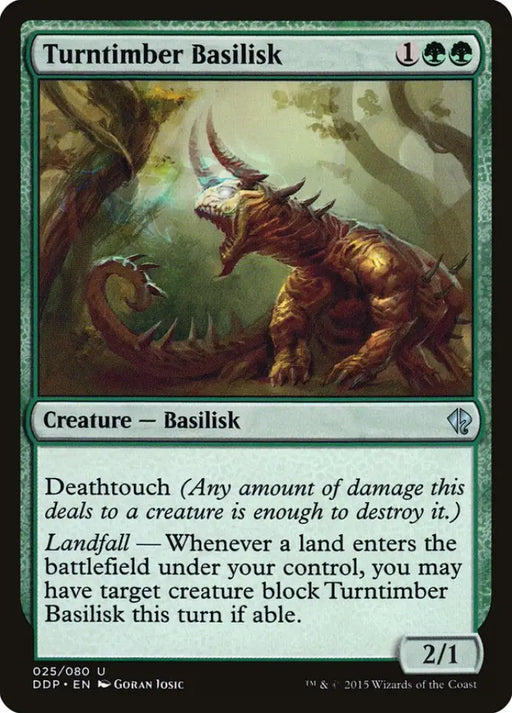 Turntimber Basilisk [Duel Decks: Zendikar vs. Eldrazi] - MTG Single