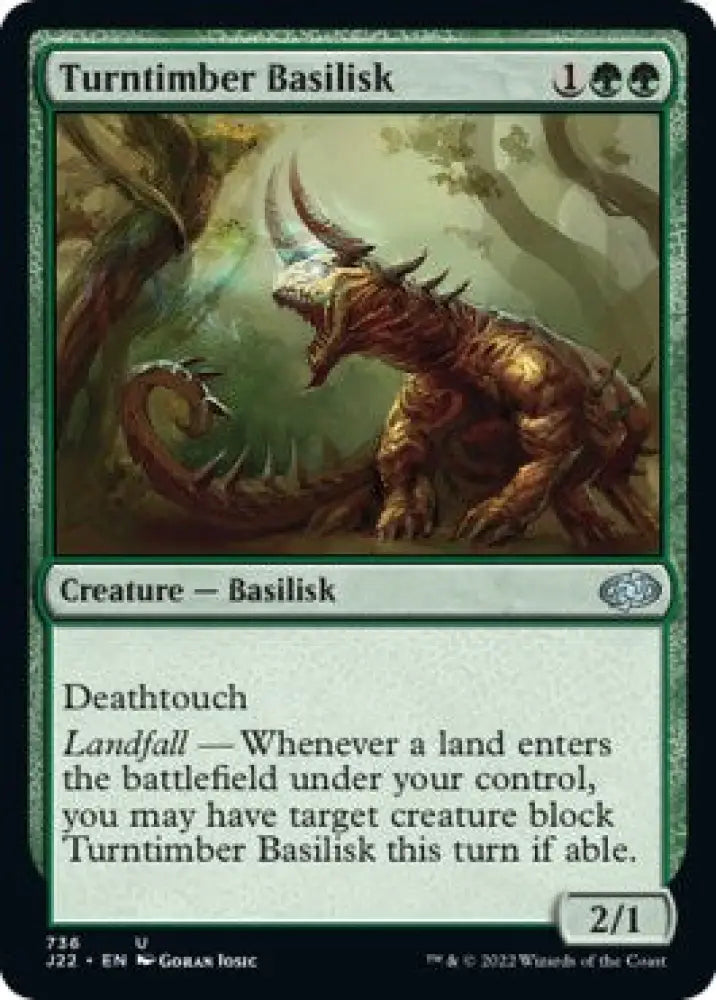 Turntimber Basilisk [Jumpstart 2022] - MTG Single