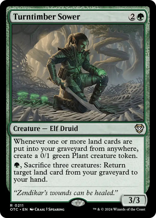 Turntimber Sower [Outlaws of Thunder Junction Commander] - MTG Single