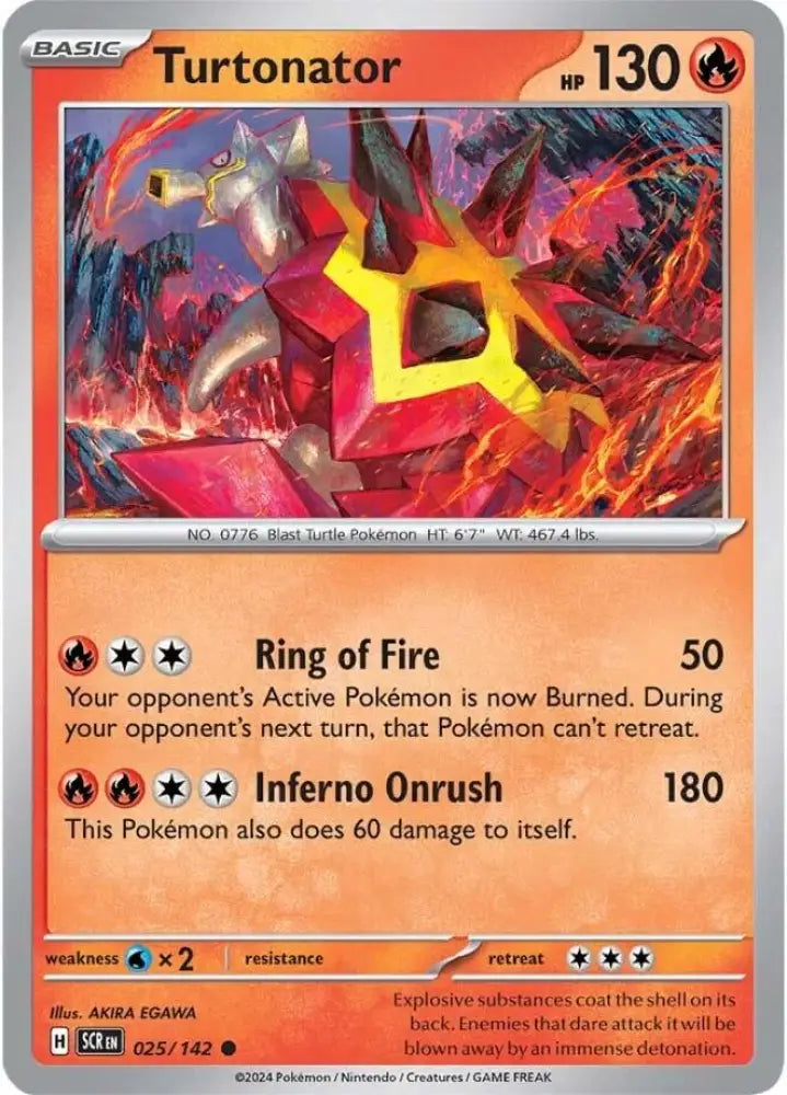 Turtonator (025/142) [Scarlet & Violet: Stellar Crown] - Pokemon Single