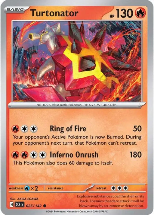 Turtonator (025/142) [Scarlet & Violet: Stellar Crown] - Pokemon Single