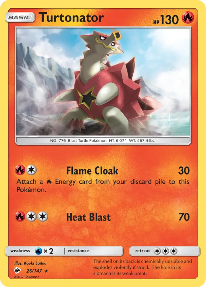 Turtonator (26/147) [Sun & Moon: Burning Shadows] - Pokemon Single