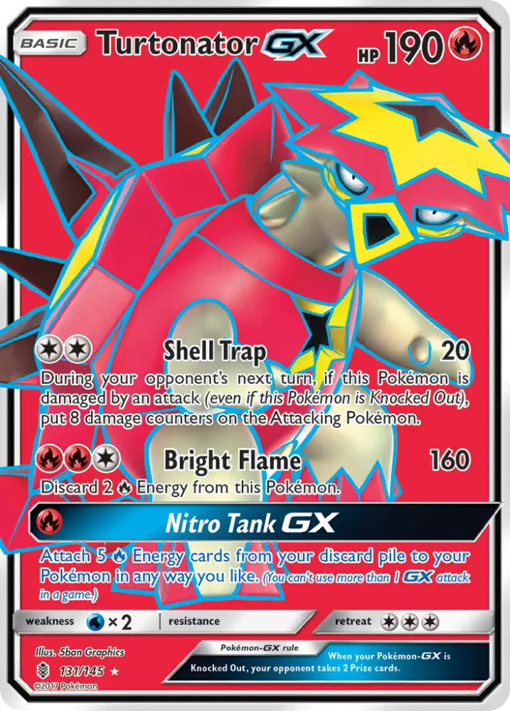 Turtonator GX (131/145) [Sun & Moon: Guardians Rising] - Pokemon Single