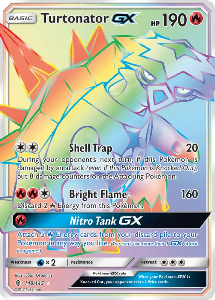 Turtonator GX (148/145) [Sun & Moon: Guardians Rising] - Pokemon Single