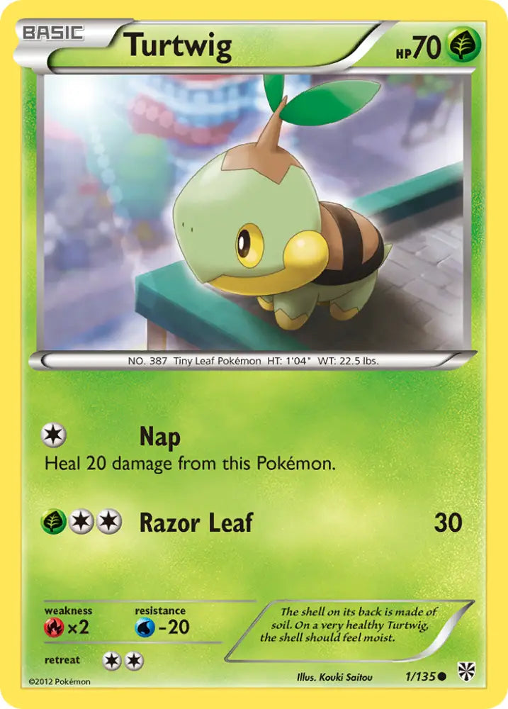 Turtwig (1/135) [Black & White: Plasma Storm] - Pokemon Single