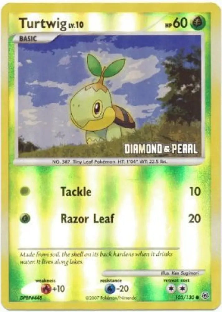 Turtwig (103/130) [Burger King Promos: 2008 Collection] - Pokemon Single