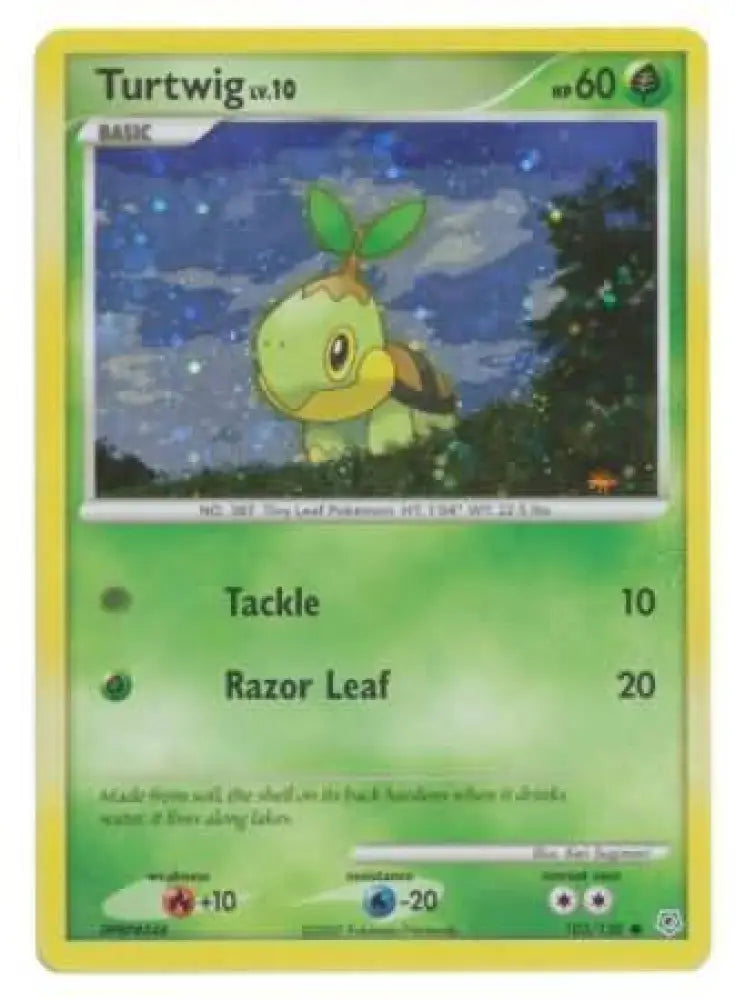 Turtwig (103/130) (Cosmos Holofoil) [Diamond & Pearl: Base Set] - Pokemon Single