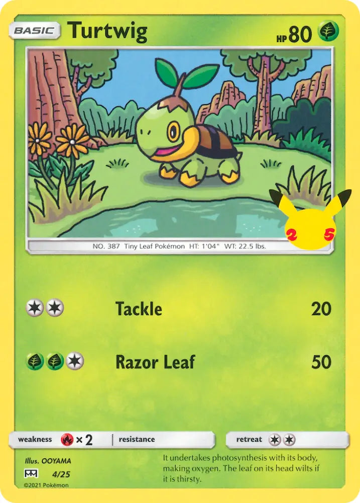 Turtwig (4/25) [McDonald’s 25th Anniversary] - Pokemon Single