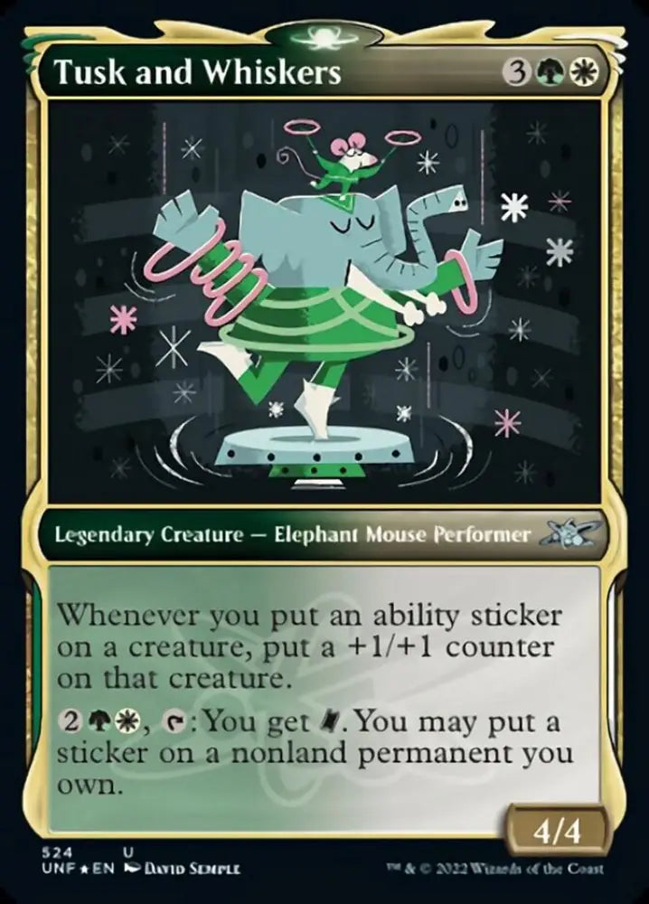 Tusk and Whiskers (Showcase) (Galaxy Foil) [Unfinity] - MTG Single