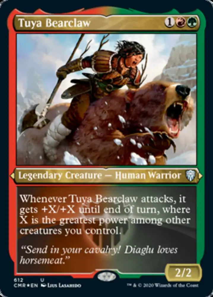 Tuya Bearclaw (Etched) [Commander Legends] - MTG Single