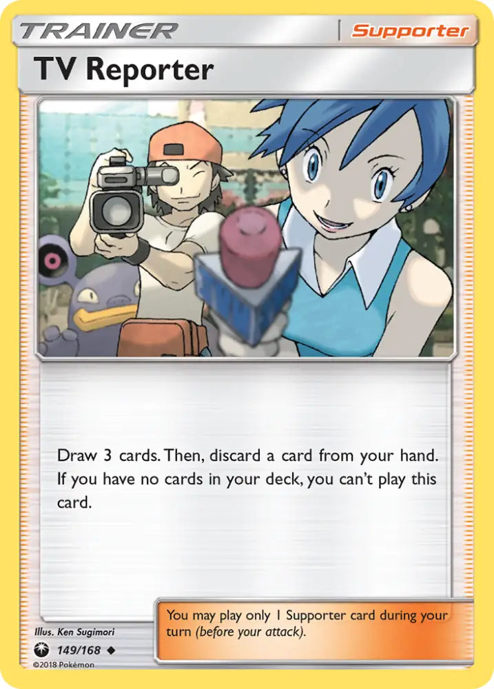 TV Reporter (149/168) [Sun & Moon: Celestial Storm] - Pokemon Single