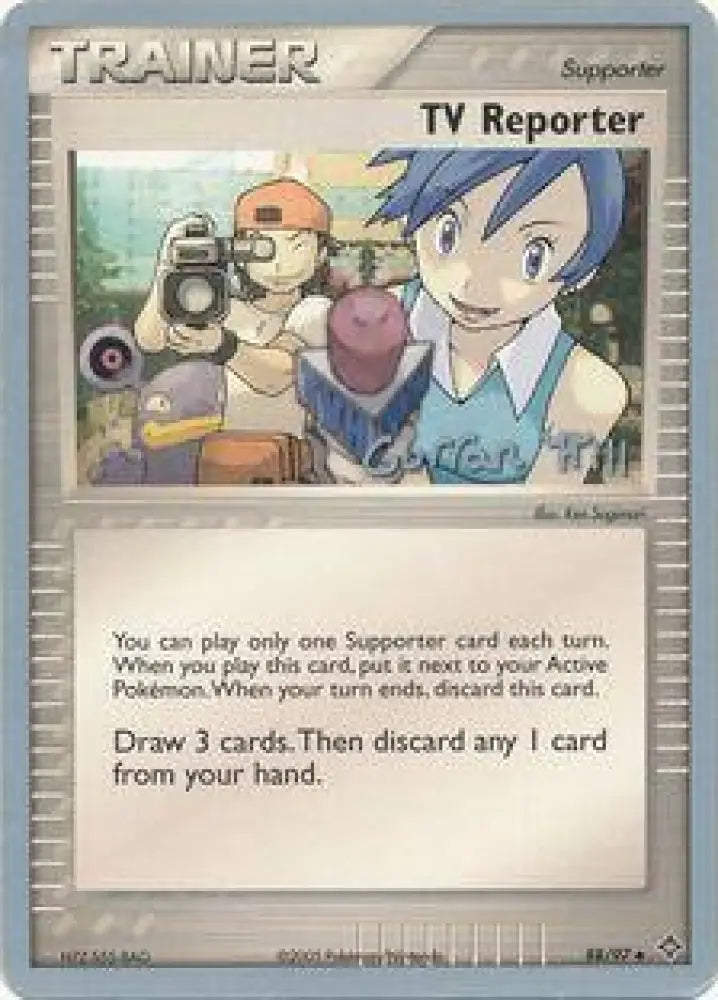 TV Reporter (88/97) (Bright Aura - Curran Hill’s) [World Championships 2005] - Pokemon Single