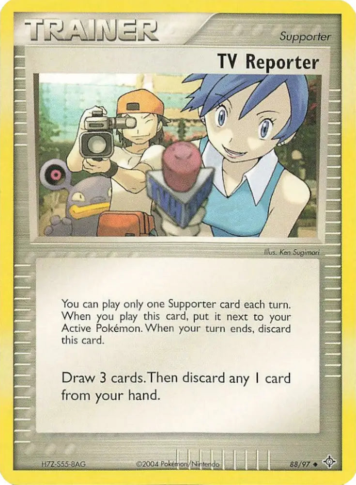 TV Reporter (88/97) [EX: Battle Stadium] - Pokemon Single