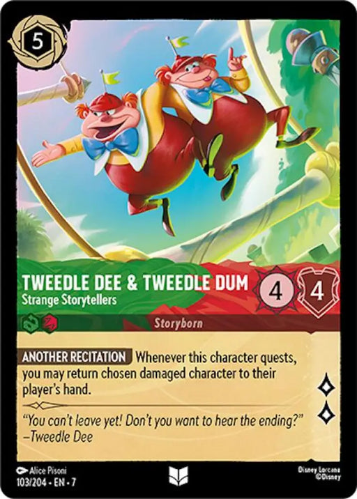 Tweedledee & Tweedledum - Strange Storytellers (103/204) [Archazia’s Island] - Lorcana Single