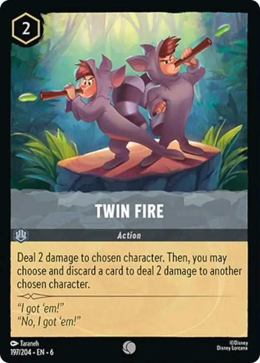 Twin Fire (197/204) [Azurite Sea] - Lorcana Single