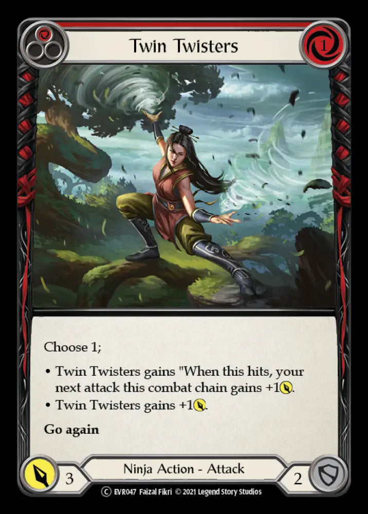 Twin Twisters (Red) [Everfest] 1st Edition Normal - Flesh And Blood Single