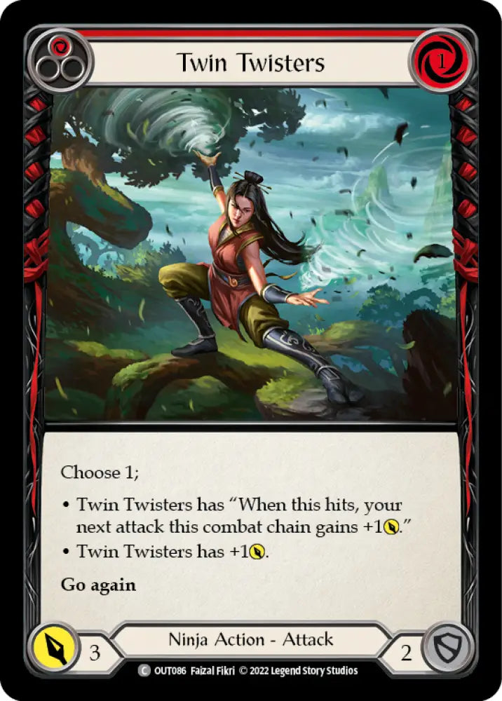 Twin Twisters (Red) [Outsiders] - Flesh And Blood Single