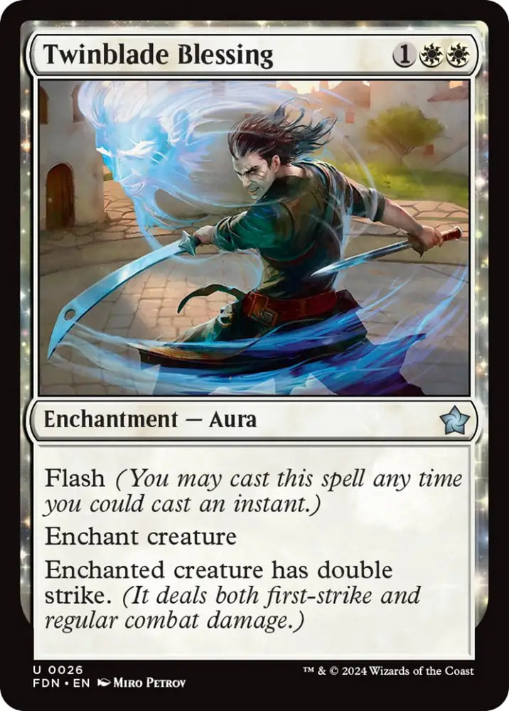 Twinblade Blessing [Foundations] - MTG Single