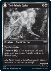 Twinblade Geist // Twinblade Invocation [Innistrad: Double Feature] - MTG Single