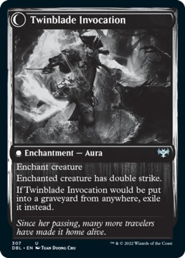 Twinblade Geist // Twinblade Invocation [Innistrad: Double Feature] - MTG Single