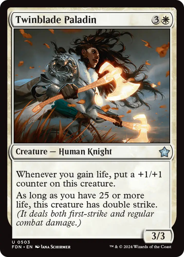 Twinblade Paladin [Foundations] - MTG Single