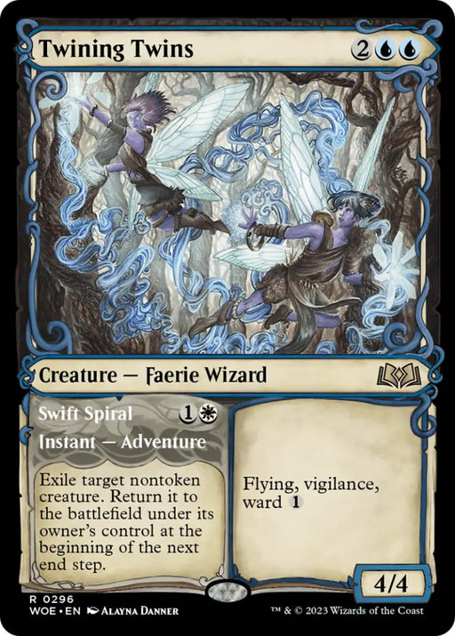 Twining Twins // Swift Spiral (Showcase) [Wilds of Eldraine] - MTG Single