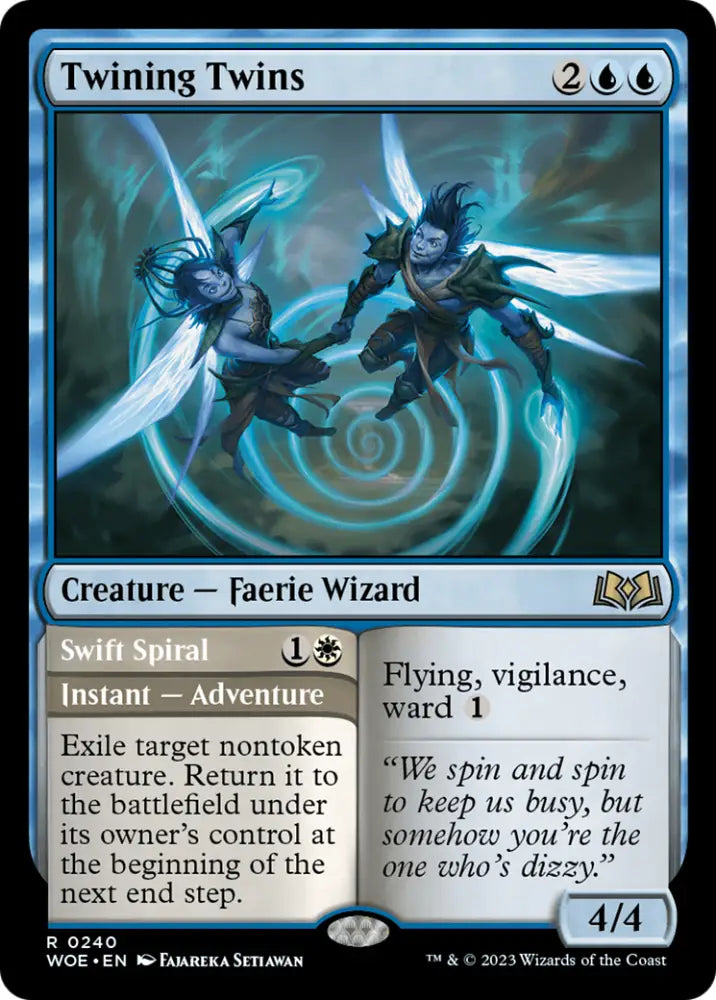 Twining Twins // Swift Spiral [Wilds of Eldraine] - MTG Single