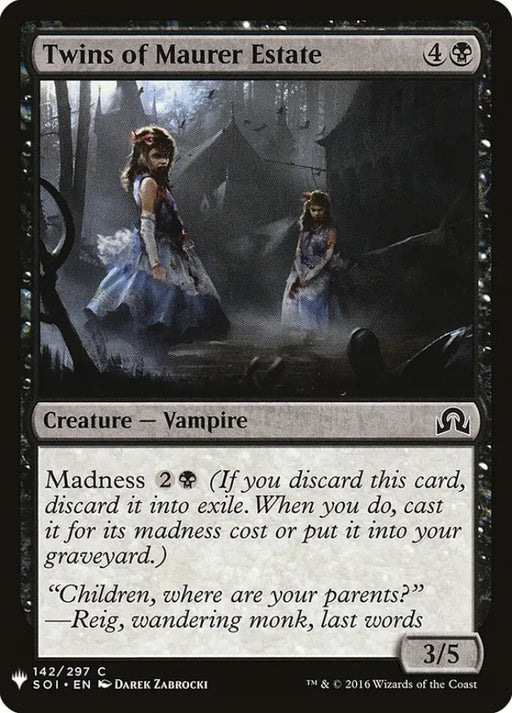 Twins of Maurer Estate [Mystery Booster] - MTG Single