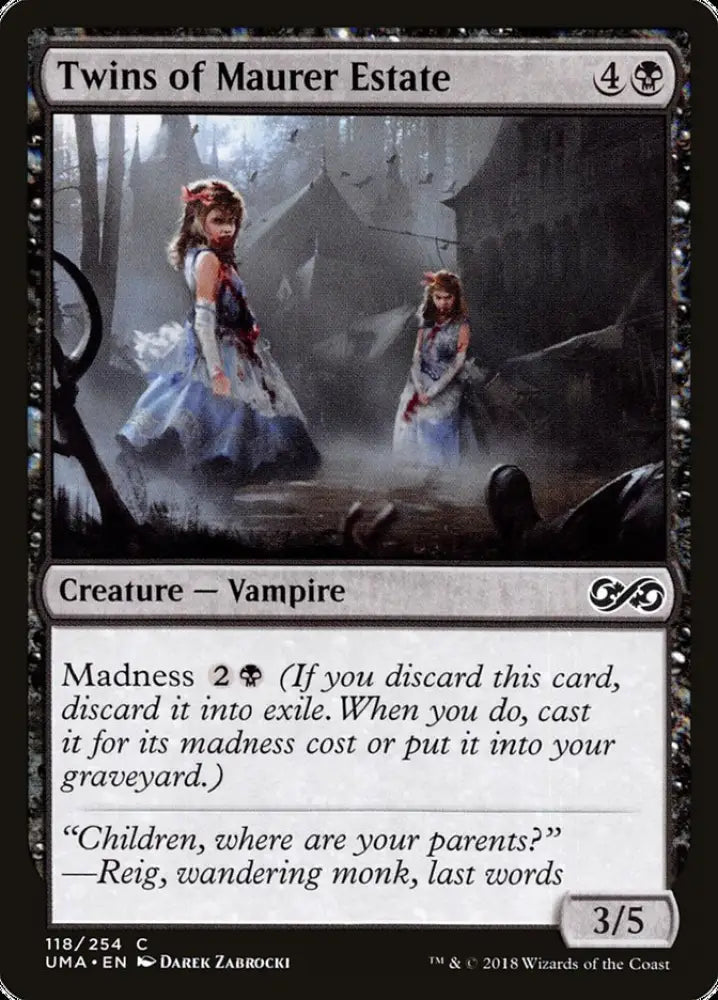 Twins of Maurer Estate [Ultimate Masters] - MTG Single