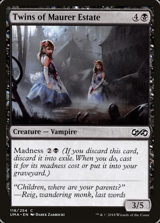 Twins of Maurer Estate [Ultimate Masters] - MTG Single