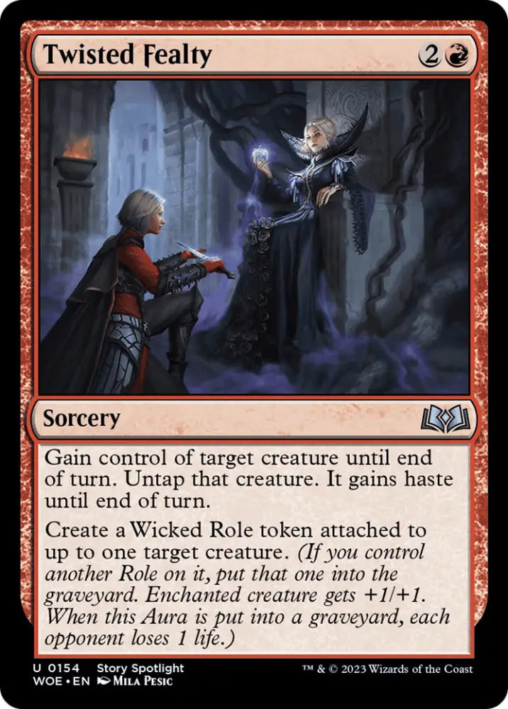 Twisted Fealty [Wilds of Eldraine] - MTG Single