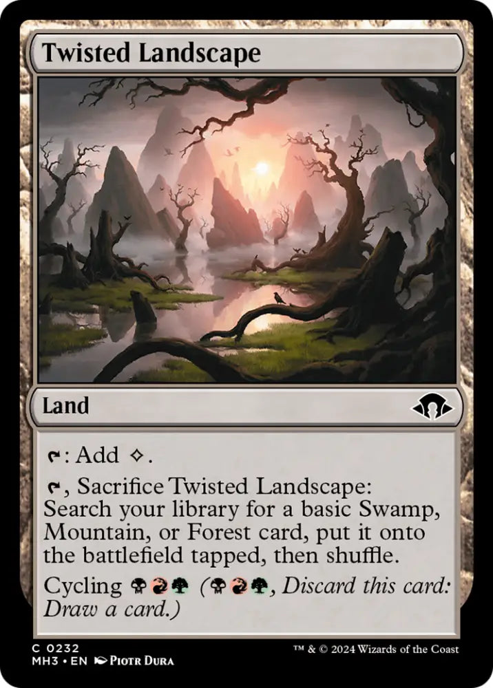 Twisted Landscape [Modern Horizons 3] - MTG Single