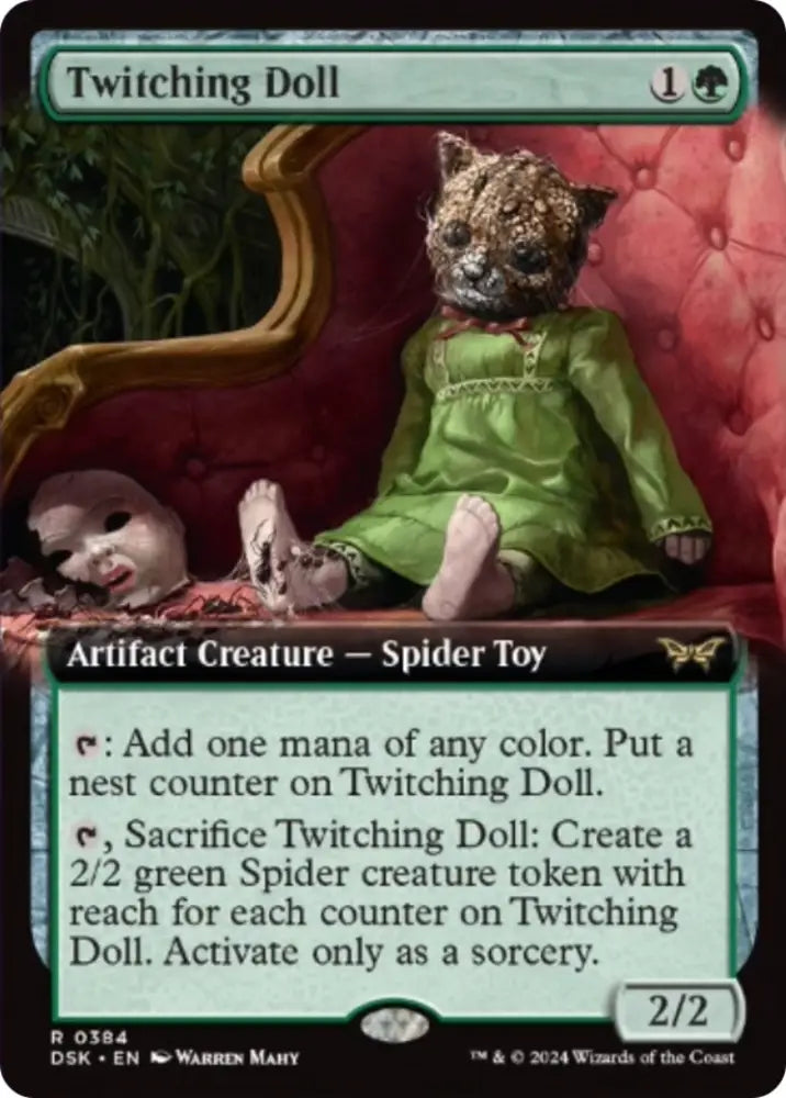 Twitching Doll (Extended Art) [Duskmourn: House of Horror] - MTG Single