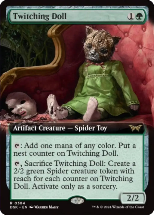 Twitching Doll (Extended Art) [Duskmourn: House of Horror] - MTG Single
