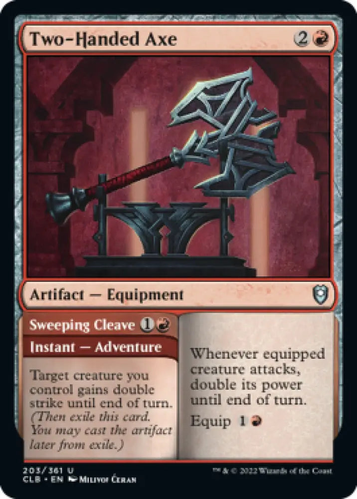 Two-Handed Axe // Sweeping Cleave [Commander Legends: Battle for Baldur’s Gate] - MTG Single