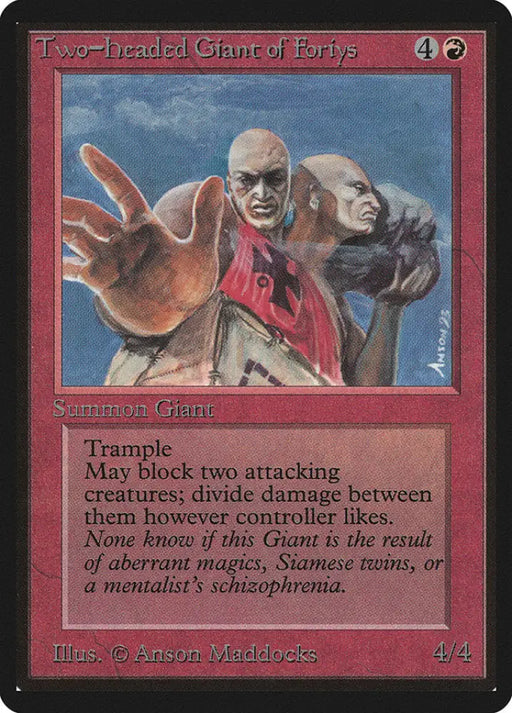 Two-Headed Giant of Foriys [Beta Edition] - MTG Single