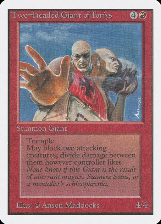 Two-Headed Giant of Foriys [Unlimited Edition] - MTG Single