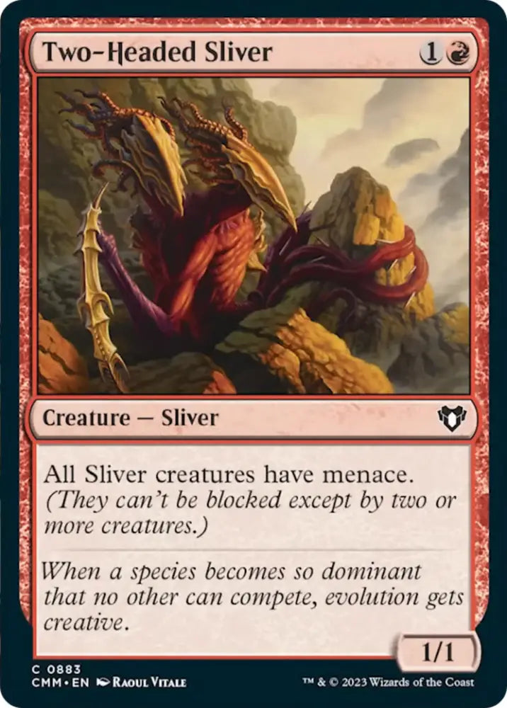Two-Headed Sliver [Commander Masters] - MTG Single