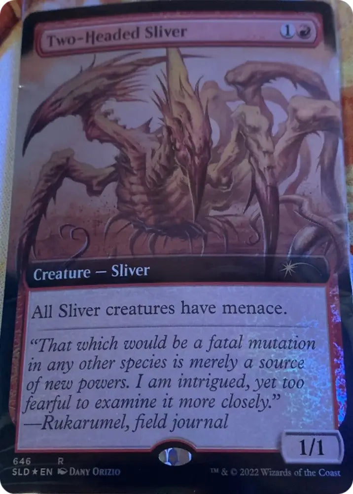 Two-Headed Sliver (Extended Art) [Secret Lair Drop Promos] - MTG Single