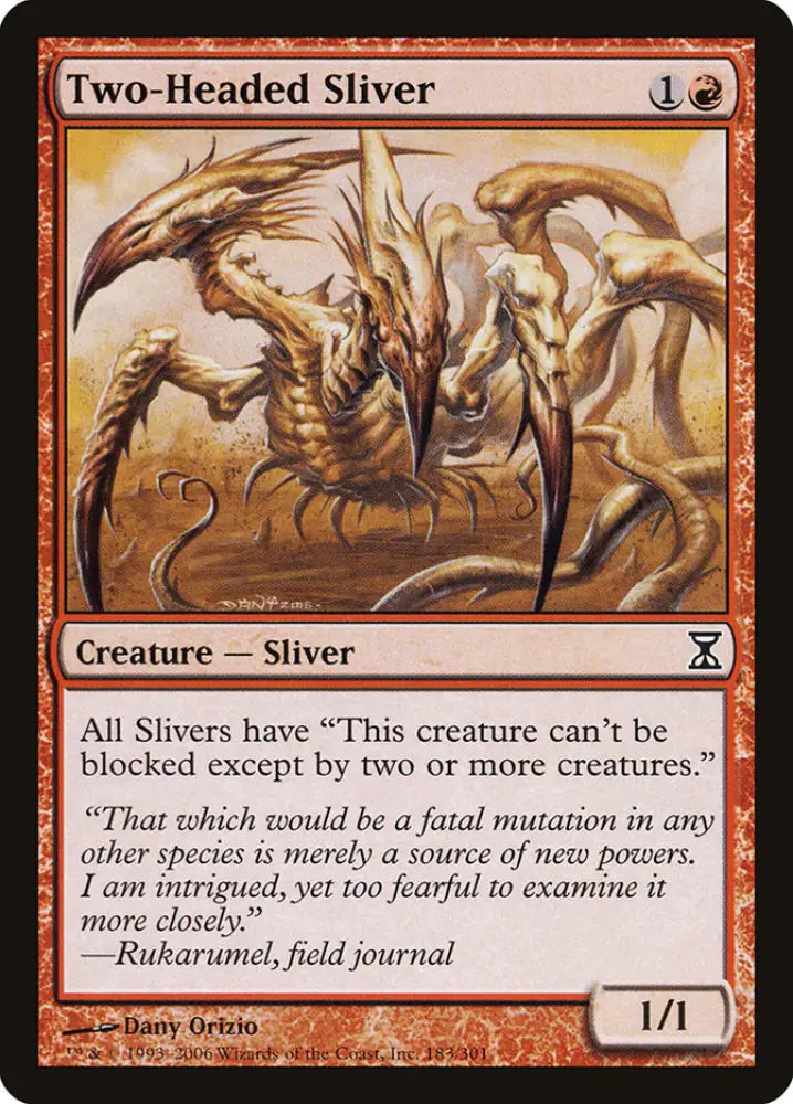 Two-Headed Sliver [Time Spiral] - MTG Single