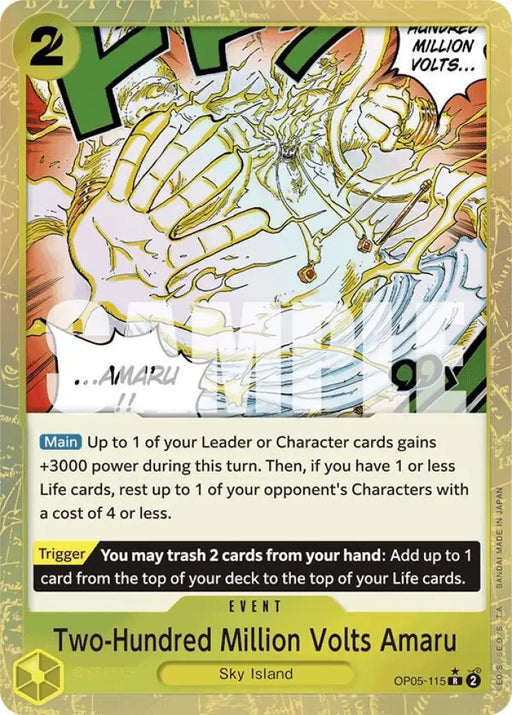 Two-Hundred Million Volts Amaru (Textured Foil) (OP05-115) [Premium Booster -The Best-]
